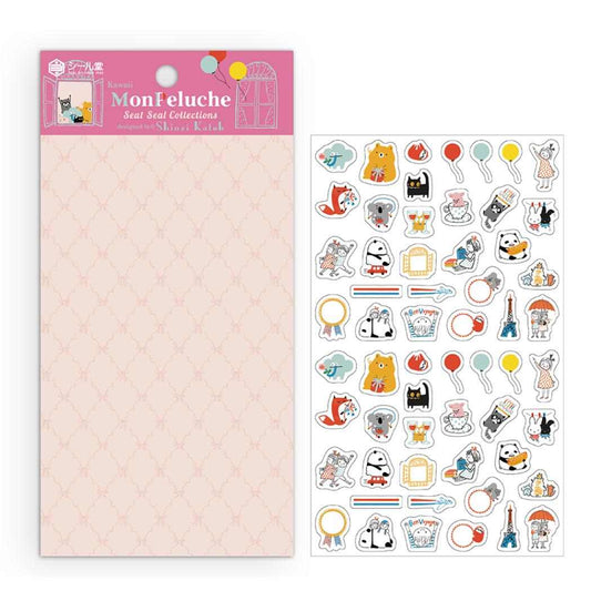 Shinzi Katoh シンジ カトウ シールシート シートシール コレクション Kawaii Mon Peluche シール堂印刷 手帳デコ デコレーション グッズ メール便可 シネマコレクション