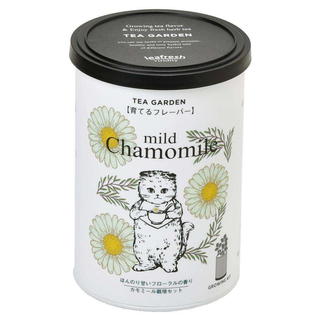 栽培キット 育てるフレーバー カモミール ねこ 聖新陶芸 栽培セット ハーブ 屋内 家庭菜園 プレゼント シネマコレクション