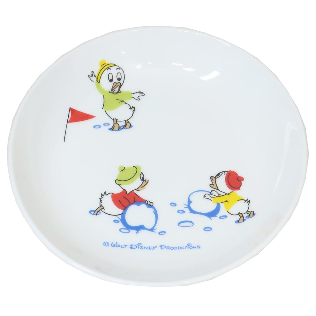 ヒューイ デューイ ルーイ 中皿 17cmプレート 復刻アート1963 ディズニー 三郷陶器 レンジ対応 食器 レトロ キャラクター グッズ シネマコレクション