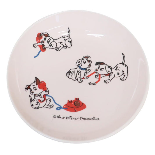 101匹わんちゃん 中皿 17cmプレート 復刻アート1963 ディズニー 三郷陶器 レンジ対応 食器 レトロ キャラクター グッズ シネマコレクション