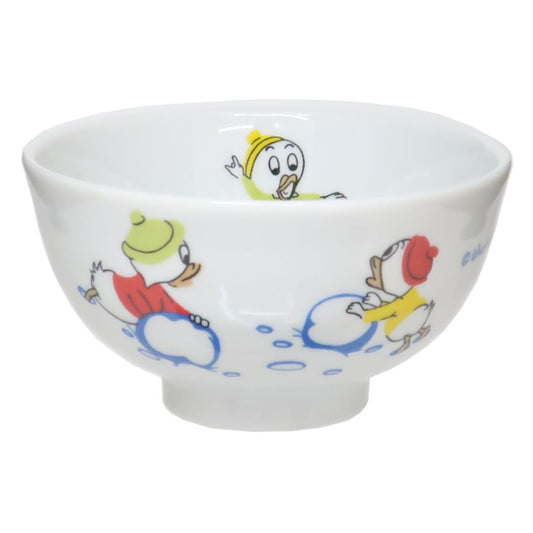 ヒューイ デューイ ルーイ ライスボウル 茶碗 復刻アート1963 ディズニー 三郷陶器 レンジ対応 食器 レトロ キャラクター グッズ シネマコレクション