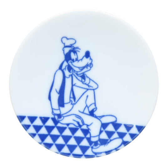 グーフィー 小皿 豆皿 ディズニー 三郷陶器 小粋染付 キャラクター グッズ メール便可 シネマコレクション