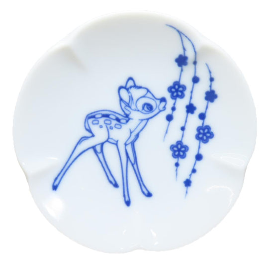 バンビ 小皿 豆皿 ディズニー 三郷陶器 小粋染付 キャラクター グッズ メール便可 シネマコレクション