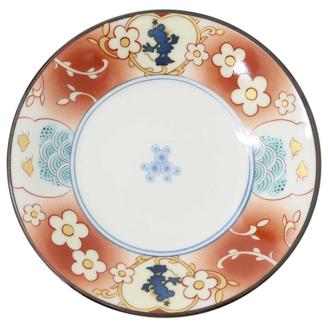 ミニーマウス 小皿 古伊万里風 豆皿 ミニーマウス ディズニー 三郷陶器 食器 キャラクター グッズ シネマコレクション