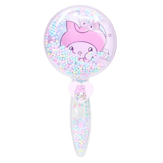 マイメロディ ブラシ ヘアゴム付きヘアブラシ サンリオ 粧美堂 コスメ雑貨 キャラクター グッズ シネマコレクション