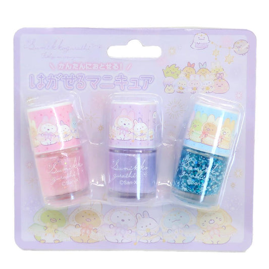 すみっコぐらし ピールオフネイルアート はがせるマニキュア３本セット PL サンエックス 粧美堂 キッズコスメ キャラクター グッズ メール便可 シネマコレクション