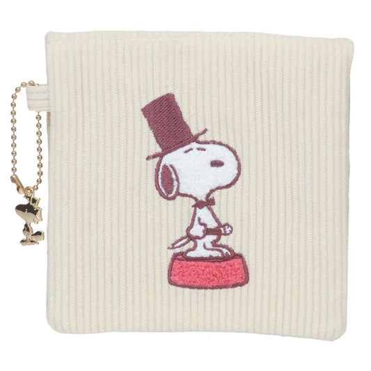 スヌーピー フラットポーチ ミニポーチ IVORY ピーナッツ 粧美堂 小物入れ キャラクター グッズ メール便可 シネマコレクション