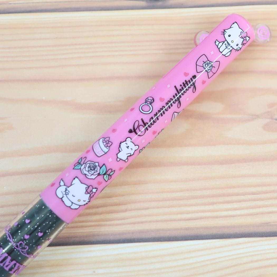チャーミーキティ 黒赤2色ボールペン mimiペン サンリオ funbox