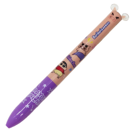 クレヨンしんちゃん 黒赤2色ボールペン mimiペン ぶりぶりざえもん funbox 新学期準備文具 アニメキャラクター グッズ メール便可 シネマコレクション