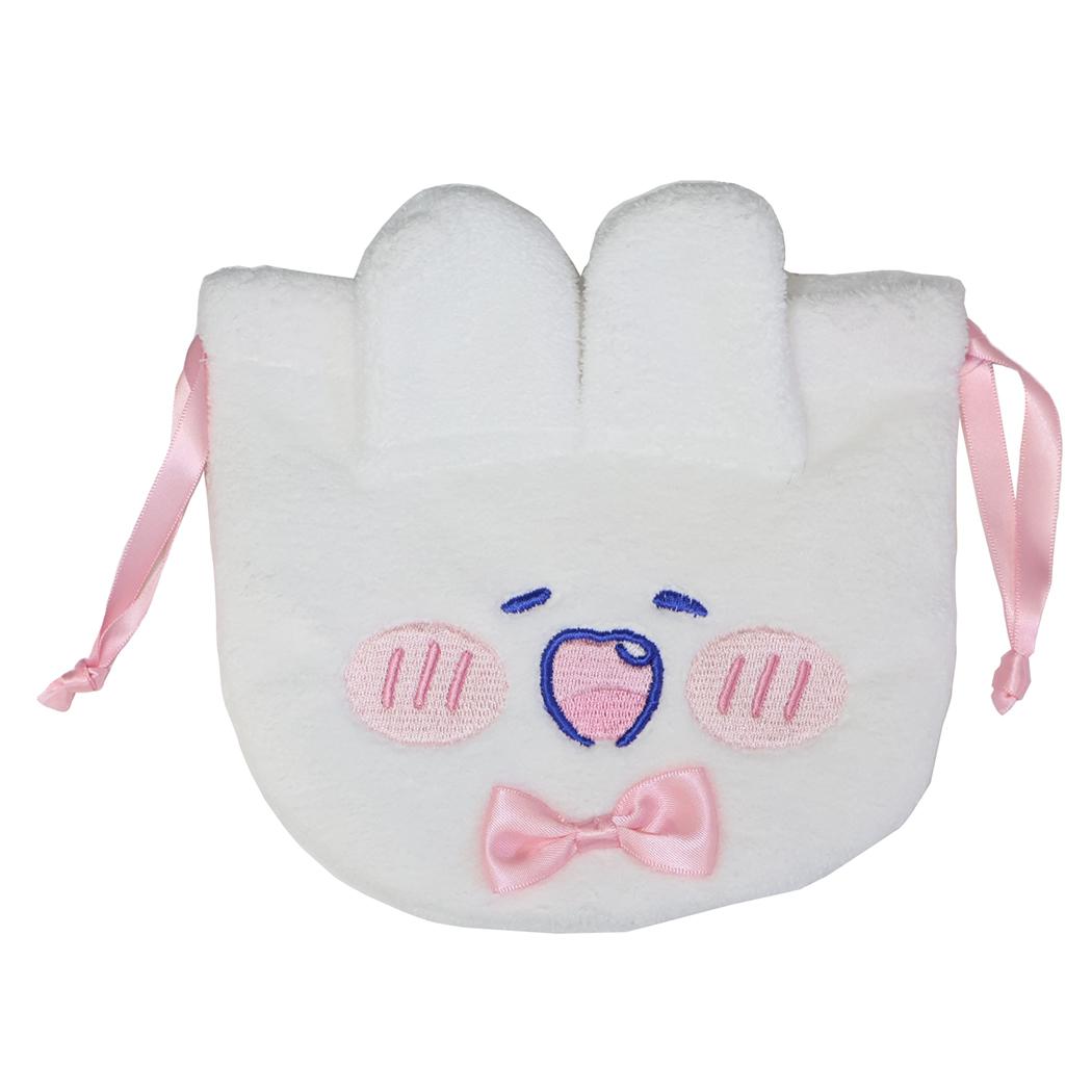 ラブリーモンモン 巾着袋 ぬいぐるみ巾着 にっこり funbox 小物入れ キャラクター グッズ メール便可 シネマコレクション