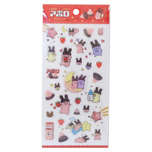 シールシート おやつマーケット ぷくシャカシール アポロ funbox