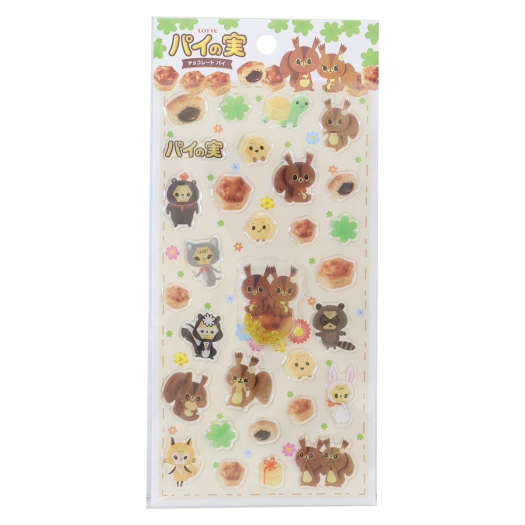 シールシート おやつマーケット ぷくシャカシール パイの実 funbox