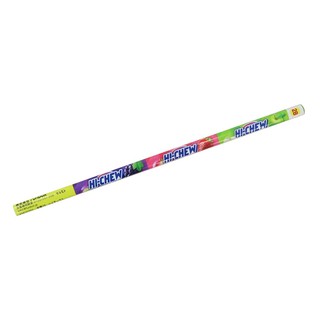 ハイチュウ えんぴつ 鉛筆2B 四角軸 ハイチュウ3 お菓子パッケージ funbox 新学期準備文具 筆記用具 キャラクター グッズ メール便可 シネマコレクション