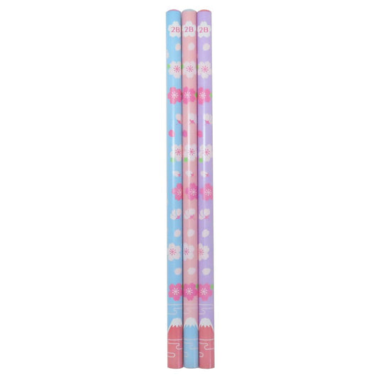えんぴつ 2B鉛筆3本セット 桜A 新入学 funbox 新学期準備文具 かわいい グッズ メール便可 シネマコレクション