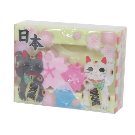 消しゴム 消しゴムin消しゴム 招き猫 funbox 新学期準備文具 ケシゴム グッズ メール便可 シネマコレクション