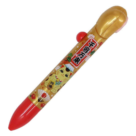 ボールペン 猫の手アクションペン 金 funbox 筆記用具 面白文具 おもしろ グッズ メール便可 シネマコレクション
