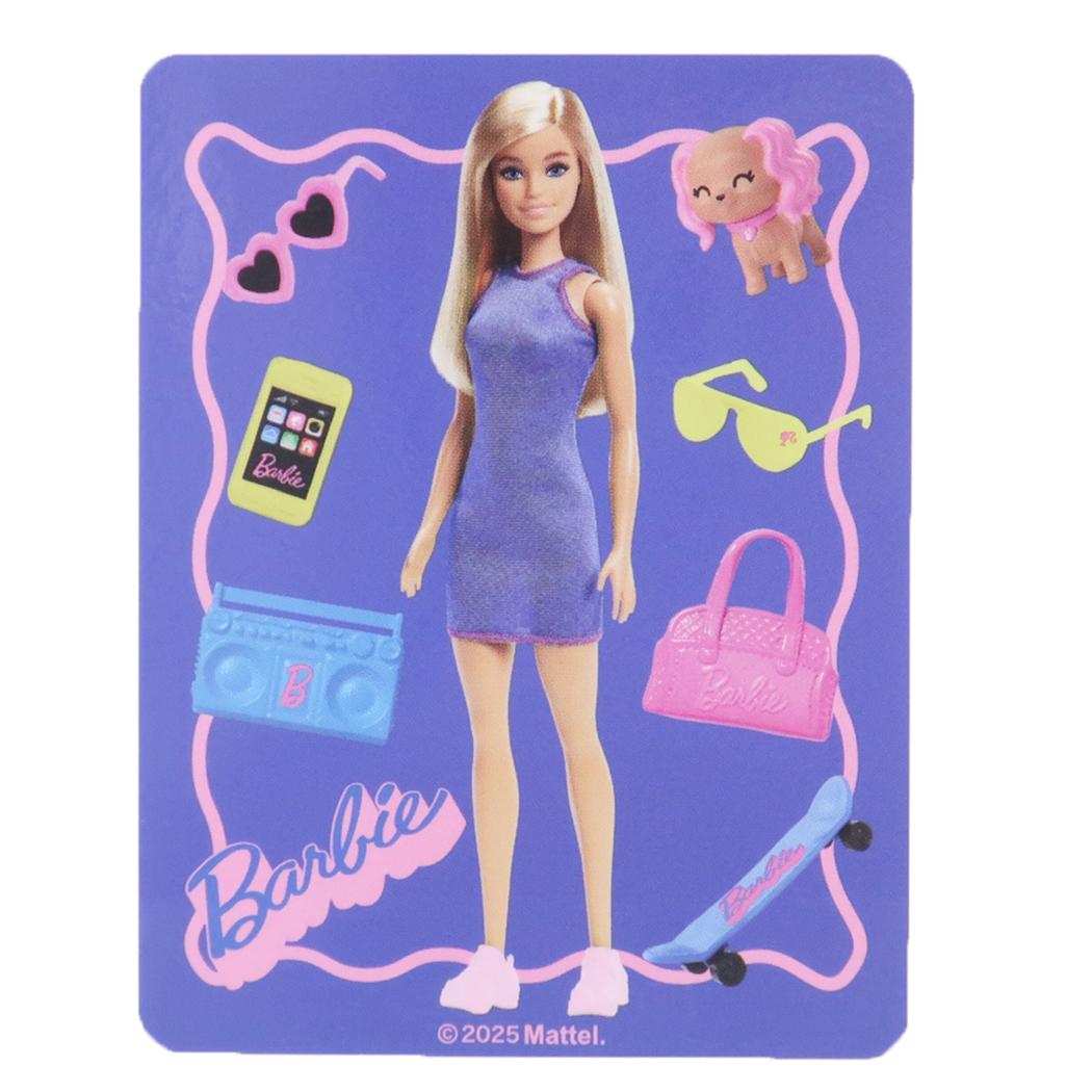 バービー ダイカットシール キャラクターステッカー アイテム Barbie スモールプラネット ダイカットビニールステッカー デコシール 耐水性 キャラクター グッズ メール便可 シネマコレクション