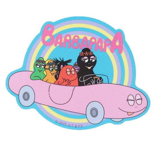 バーバパパ ダイカットシール キャラクターステッカー 車 BARBAPAPA スモールプラネット ダイカットビニールステッカー デコシール 耐水性 キャラクター グッズ メール便可 シネマコレクション