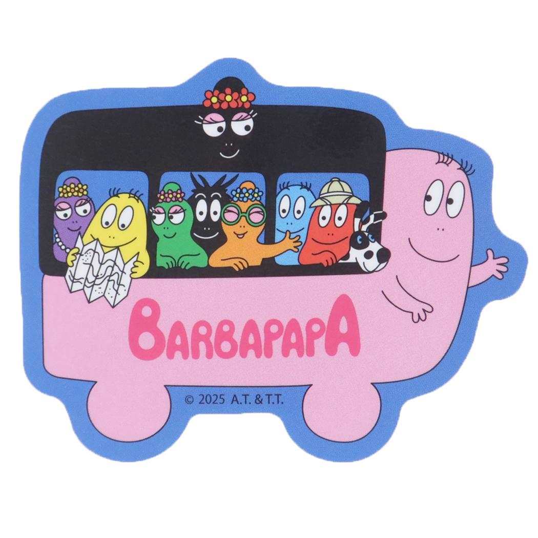 バーバパパ ダイカットシール キャラクターステッカー バス BARBAPAPA スモールプラネット ダイカットビニールステッカー デコシール 耐水性 キャラクター グッズ メール便可 シネマコレクション
