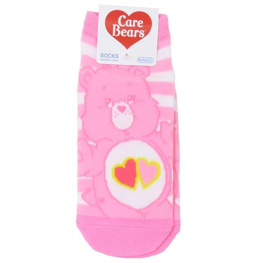 ケアベア 女性用靴下 レディースソックス ラブアロット ボーダー CareBears スモールプラネット キャラックス 大人向け キャラクター グッズ メール便可 シネマコレクション