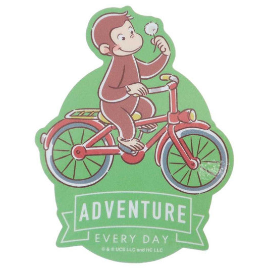 おさるのジョージ ダイカットシール キャラクターステッカー サイクリング スモールプラネット ダイカットビニールステッカー デコシール 耐水性 絵本キャラクター グッズ メール便可 シネマコレクション