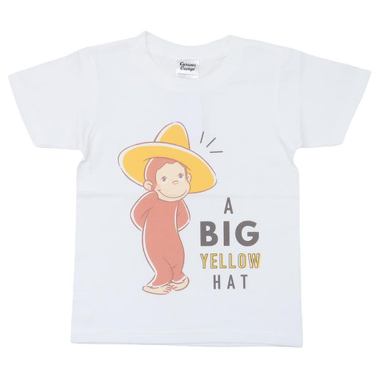 おさるのジョージ 子供用Tシャツ キッズT-SHIRTS 黄色い帽子 キッズ120 スモールプラネット 半袖 コレクション雑貨 プレゼント 絵本キャラクター グッズ メール便可 シネマコレクション