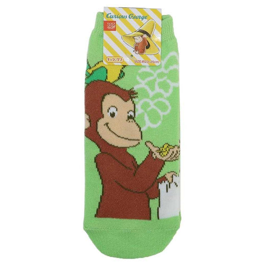 おさるのジョージ 靴下レディース キャラックス 小鳥 Curious George スモールプラネット 大人向け 絵本キャラクター グッズ メール便可 シネマコレクション