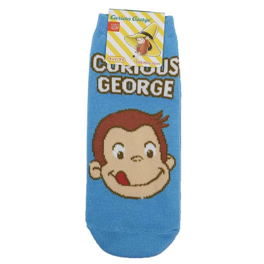 おさるのジョージ 靴下レディース キャラックス ぺろっ Curious George スモールプラネット 大人向け 絵本キャラクター グッズ メール便可 シネマコレクション