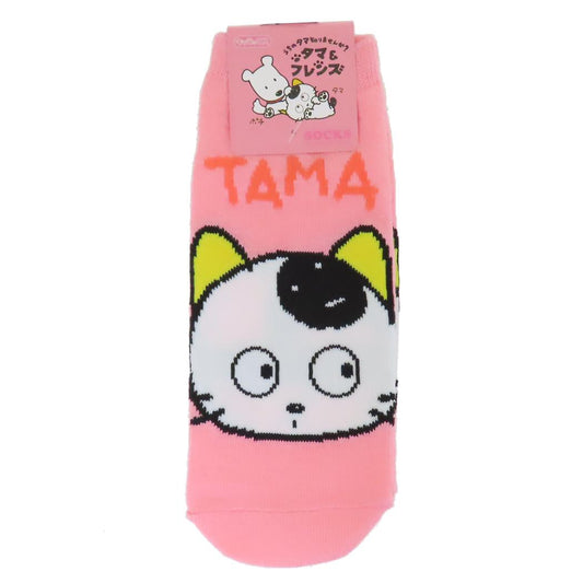 タマ＆フレンズ 女性用靴下 レディースソックス フェイス スモールプラネット キャラックス 大人向け キャラクター グッズ メール便可 シネマコレクション