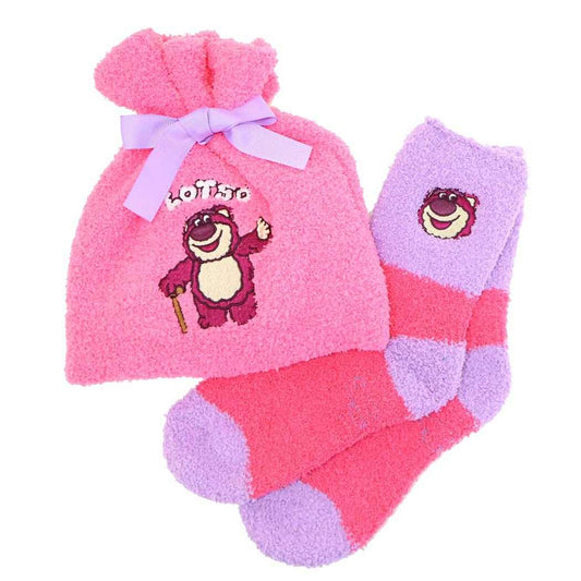 トイストーリー もこもこソックス もこもこ靴下in巾着 ロッツォ もこもこ ディズニー スモールプラネット ウォーマー雑貨 キャラクター グッズ シネマコレクション