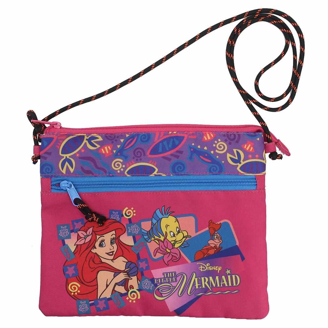 リトルマーメイド ミニショルダーバッグ サコッシュ PU フィッシュ ディズニープリンセス スモールプラネット 斜め掛けかばん ノスタルジカシリーズ キャラクター グッズ メール便可 シネマコレクション