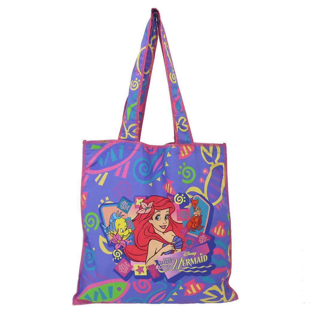 リトルマーメイド トートバッグ フラットトートバッグ PU フィッシュ ディズニープリンセス スモールプラネット 手提げかばん ノスタルジカシリーズ キャラクター グッズ メール便可 シネマコレクション