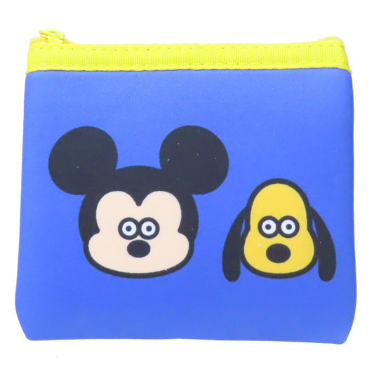 DISNEYx松本セイジ 平ポーチ ミニフラットポーチ ミッキーマウス＆プルート ディズニー スモールプラネット 小物入れ コスメポーチ キャラクター グッズ メール便可 シネマコレクション