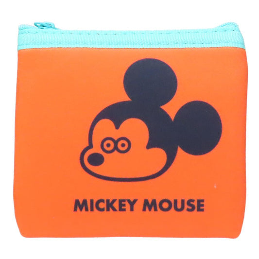 DISNEYx松本セイジ 平ポーチ ミニフラットポーチ ミッキーマウスフェイス ディズニー スモールプラネット 小物入れ コスメポーチ キャラクター グッズ メール便可 シネマコレクション