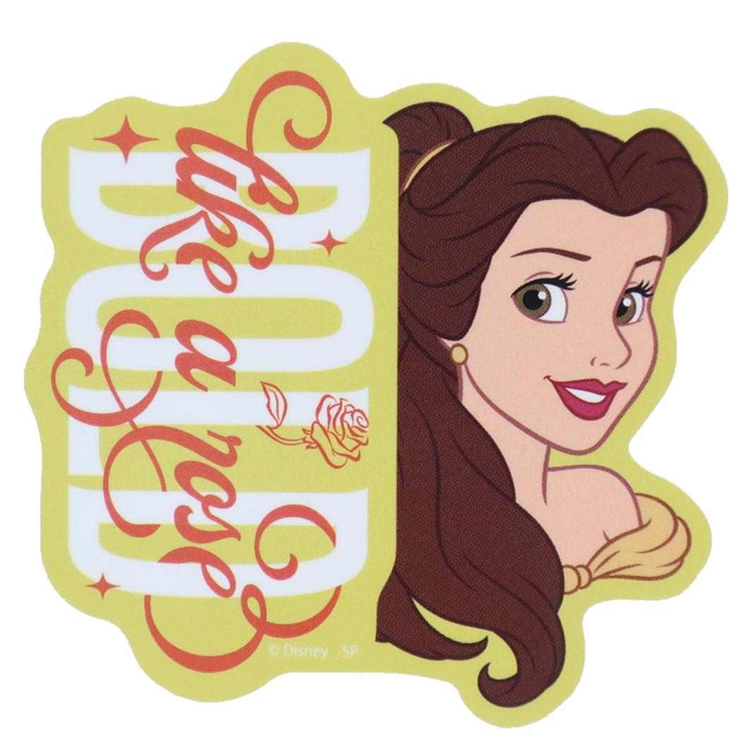 美女と野獣 ダイカットシール キャラクターステッカー アップ ディズニープリンセス スモールプラネット ダイカットビニールステッカー 耐水性 キャラクター グッズ メール便可 シネマコレクション