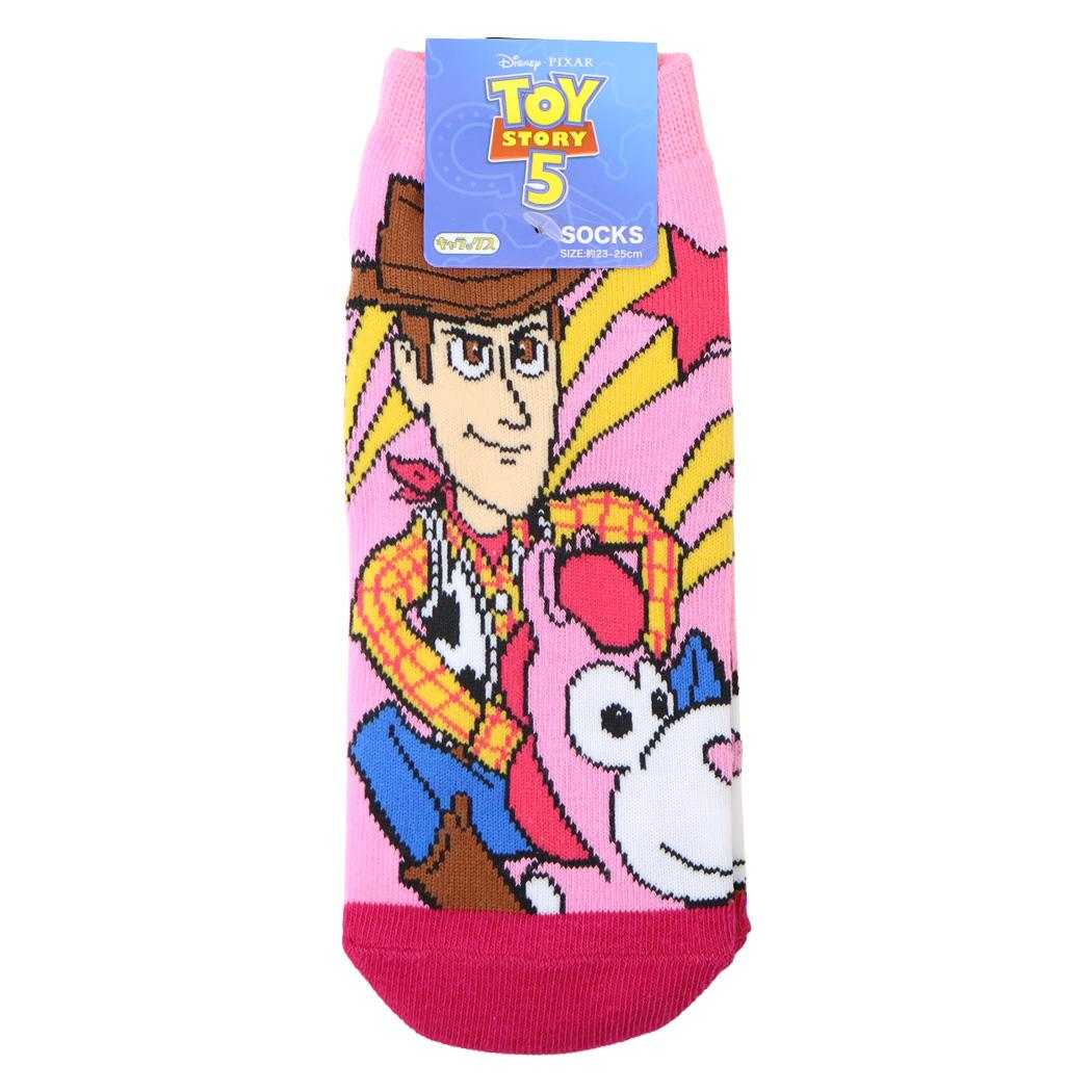 トイストーリー5 女性用靴下 レディースソックス キャラックス ウッディ＆馬 ディズニー スモールプラネット