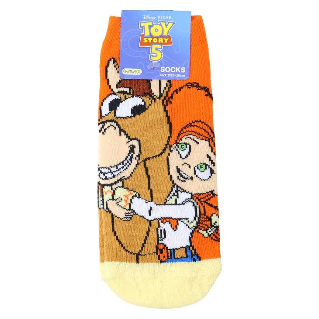 トイストーリー5 女性用靴下 レディースソックス キャラックス ジェシー＆ブルズアイ ディズニー スモールプラネット