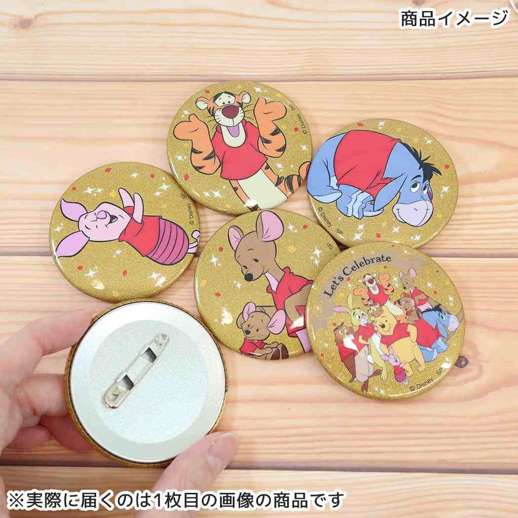 くまのプーさん 缶バッジ カンバッジ カンガルー 赤シャツ ディズニー スモールプラネット
