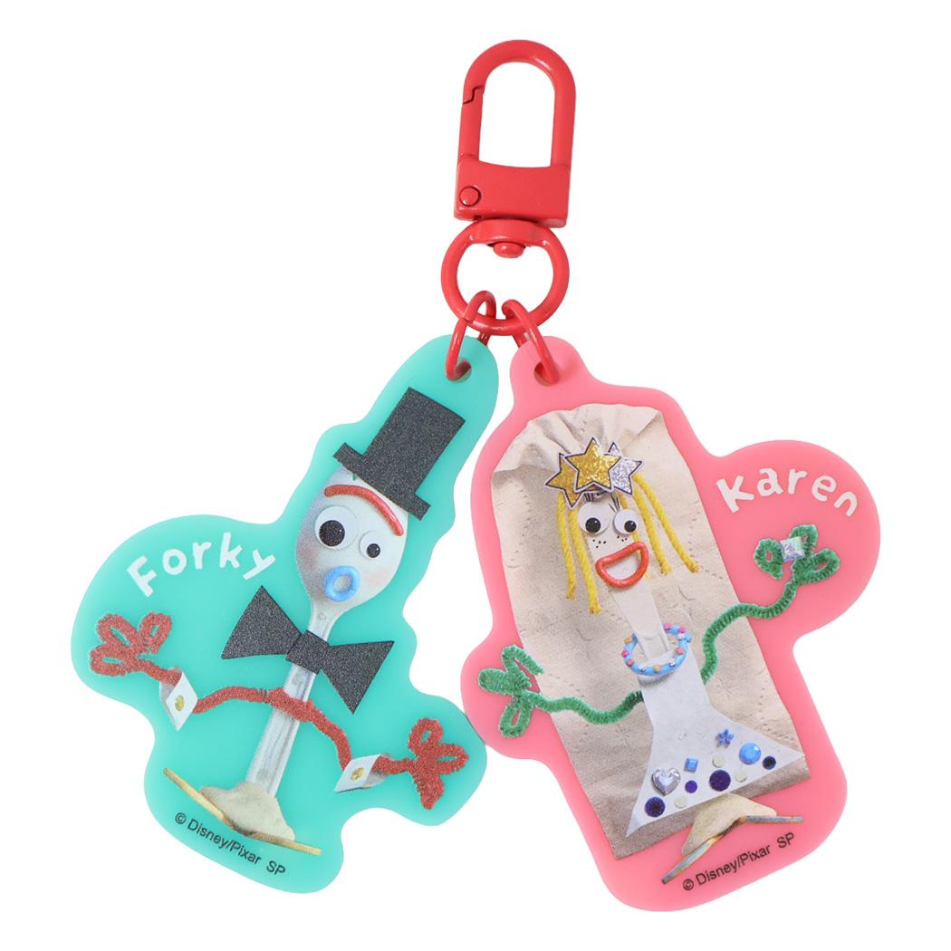 トイストーリー5 キーリング カラーアクリルキーホルダー フォーキー＆カレン ディズニー スモールプラネット