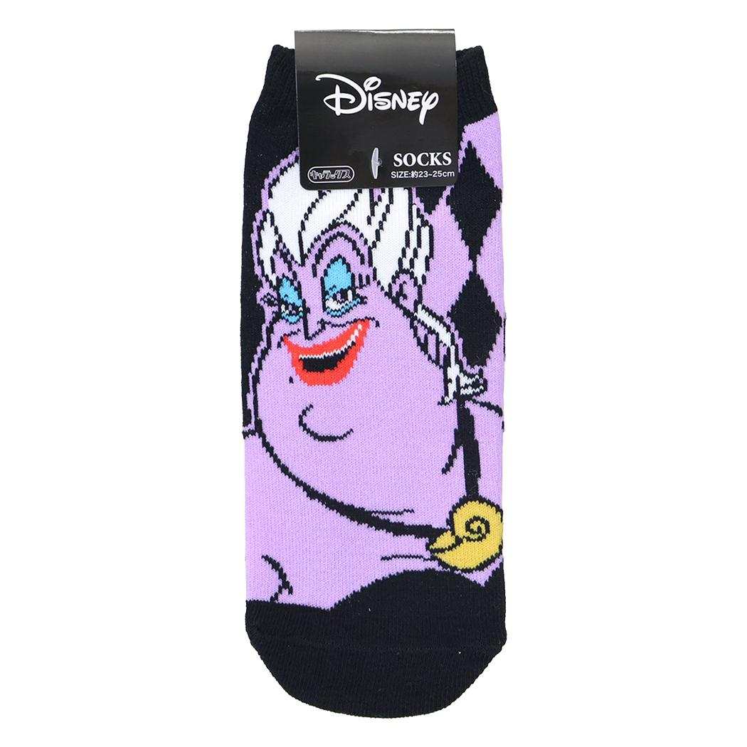 ディズニーキャラクター 女性用靴下 レディースソックス アースラ/ダイヤ Disney スモールプラネット