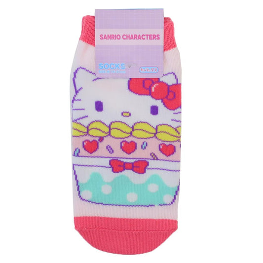 ハローキティ 小学生用靴下 ジュニアソックス カップケーキ サンリオ スモールプラネット キャラックス 子ども キャラクター グッズ メール便可 シネマコレクション