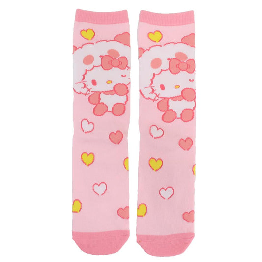 ハローキティ 女性用靴下 レディースハイソックス パンダ サンリオ スモールプラネット キャラックス 女の子 キャラクター グッズ メール便可 シネマコレクション