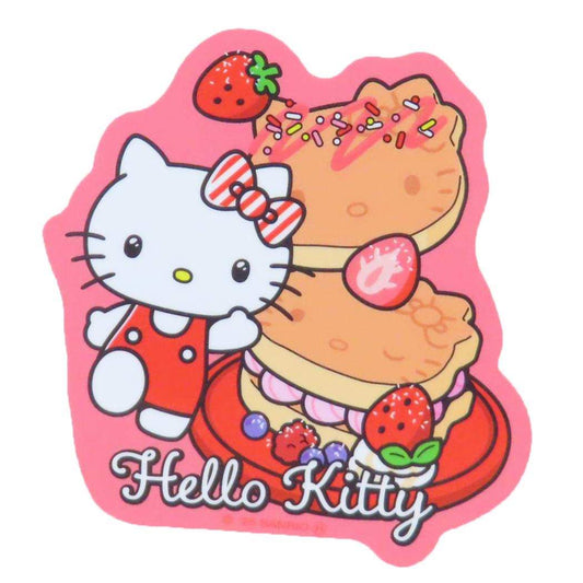 ハローキティ ダイカットシール キャラクターステッカー パンケーキ サンリオ スモールプラネット デコシール 耐水性 キャラクター グッズ メール便可 シネマコレクション