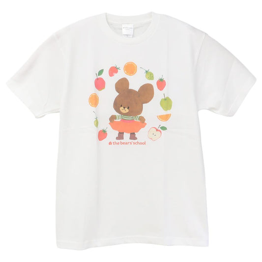 くまのがっこう Tシャツ T-SHIRTS フルーツ Lサイズ スモールプラネット 半袖 コレクション雑貨 プレゼント 絵本キャラクター グッズ メール便可 シネマコレクション
