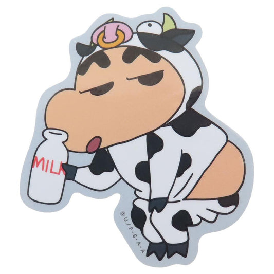 クレヨンしんちゃん ダイカットシール キャラステ キャラクターステッカー MILK スモールプラネット ダイカットビニールステッカー デコシール 耐水性 アニメキャラクター グッズ メール便可 シネマコレクション