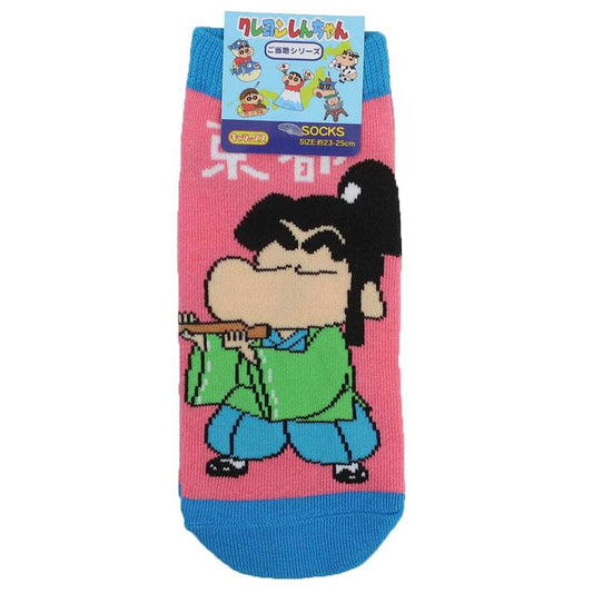 クレヨンしんちゃん 女性用靴下 レディースソックス 京都府 牛若丸 スモールプラネット キャラックス 大人向け ご当地シリーズ アニメキャラクター グッズ メール便可 シネマコレクション