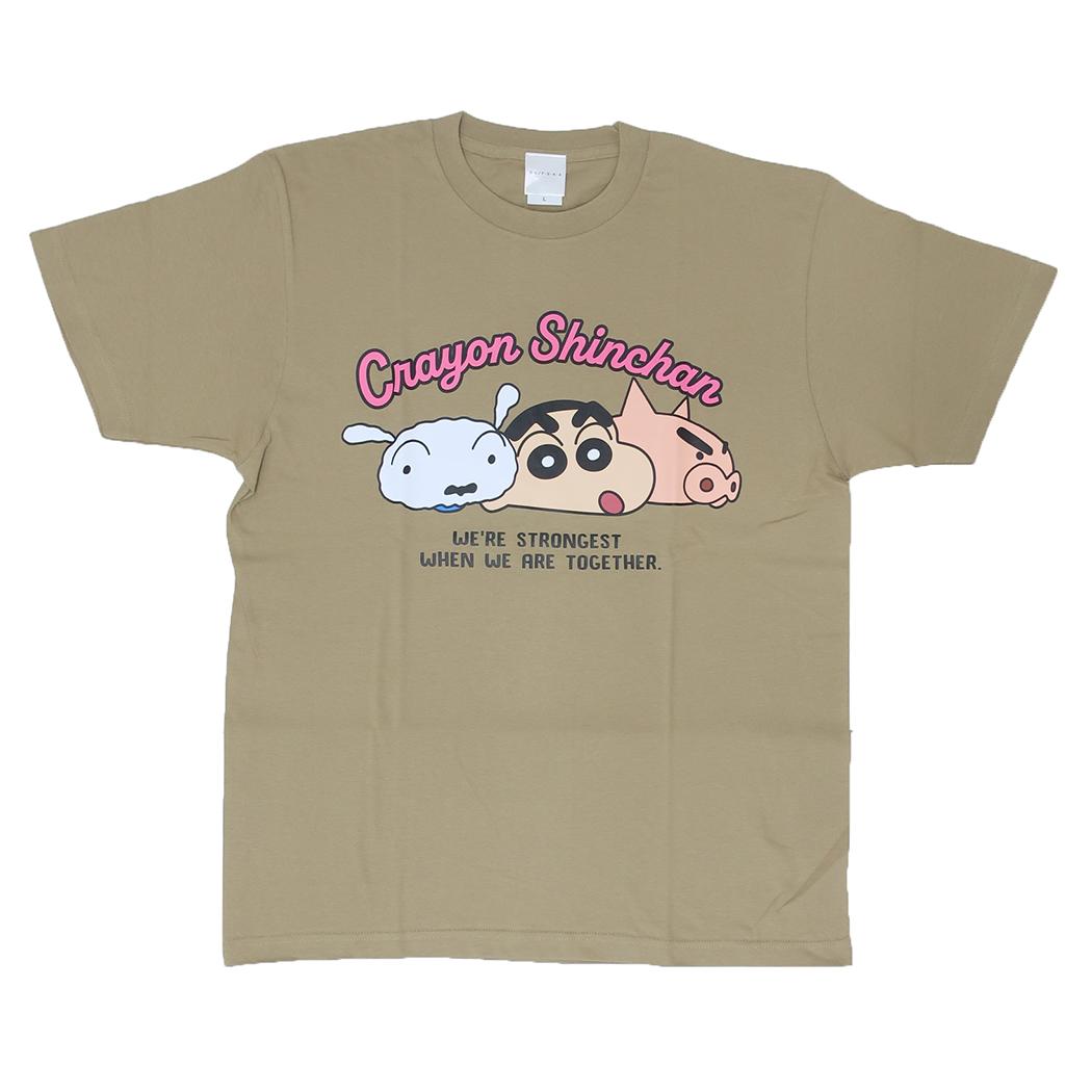 クレヨンしんちゃん Tシャツ T-SHIRTS フェイスロゴ Lサイズ XLサイズ スモールプラネット 半袖 アニメキャラクター グッズ メール便可 シネマコレクション