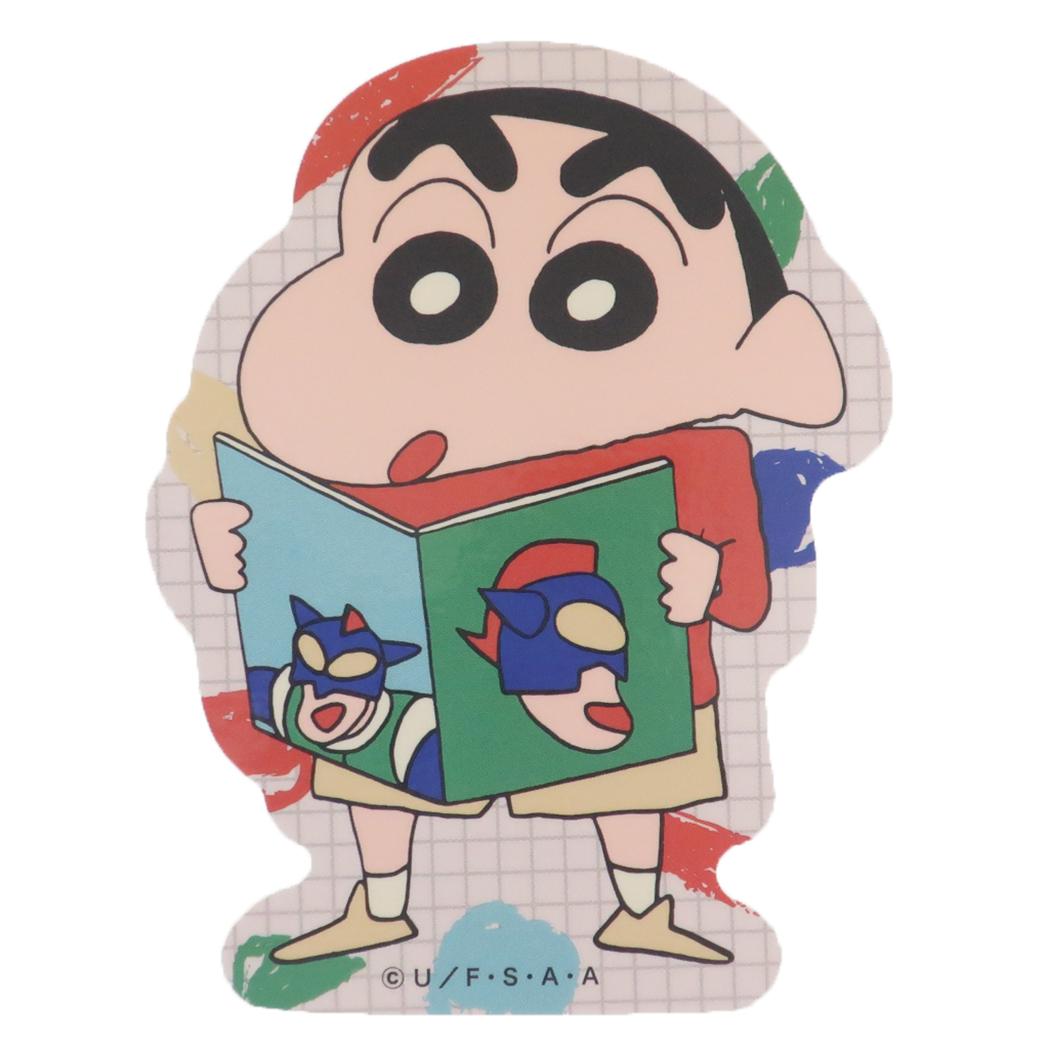 クレヨンしんちゃん ダイカットシール キャラクターステッカー 絵本 スモールプラネット ダイカットビニールステッカー デコシール 耐水性 アニメキャラクター グッズ メール便可 シネマコレクション