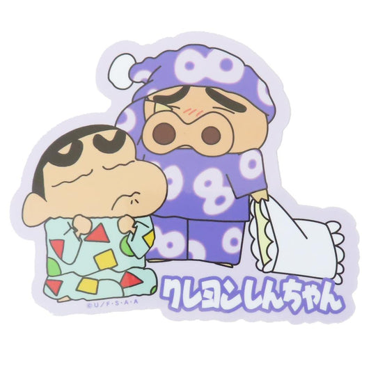 クレヨンしんちゃん ビッグシール アウトドアステッカー ぶりぶりざえもんパジャマ スモールプラネット ビニールステッカー デコシール 耐水性 耐候性 アニメキャラクター グッズ メール便可 シネマコレクション
