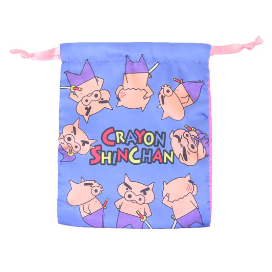 クレヨンしんちゃん 巾着袋 リボン巾着 きんちゃくポーチ ぶりぶりざえもん いろいろ スモールプラネット 小物入れ アニメキャラクター グッズ メール便可 シネマコレクション